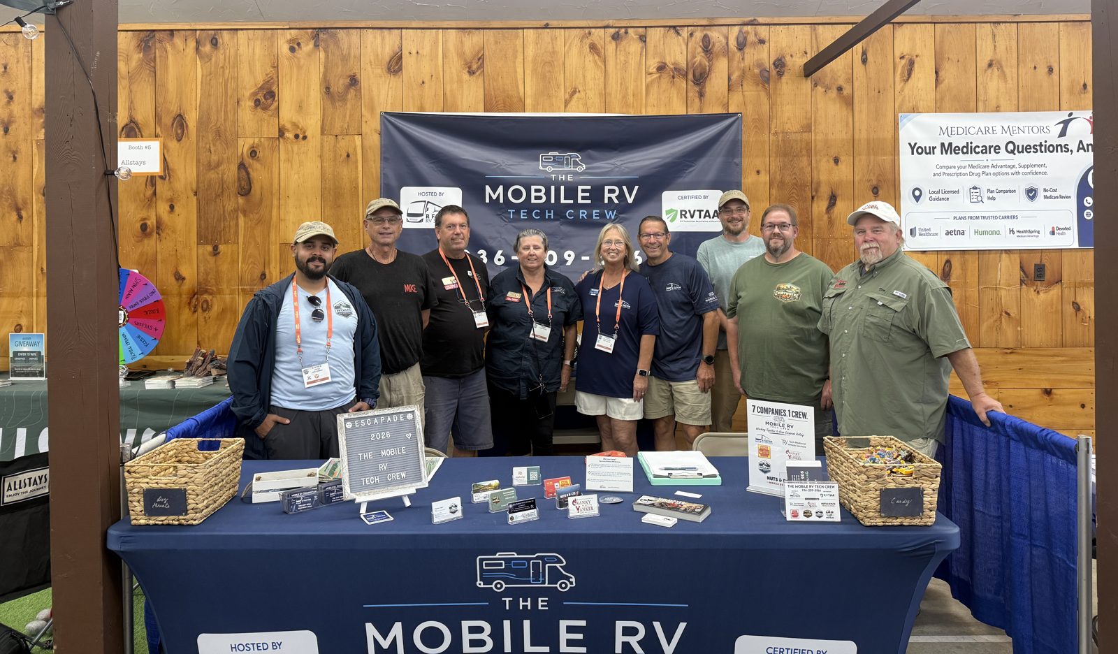 The Mobile RV Tech Crew booth at Escapade 2026
